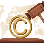 Legal Hammer and Copyright symbol